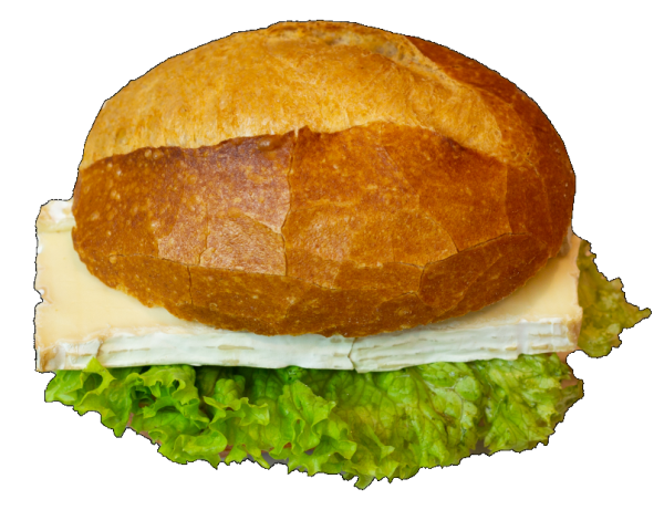 Bel Brötchen Weichkäse Butter