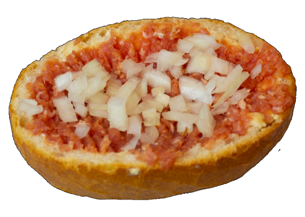 Halbes Brötchen Mett Butter