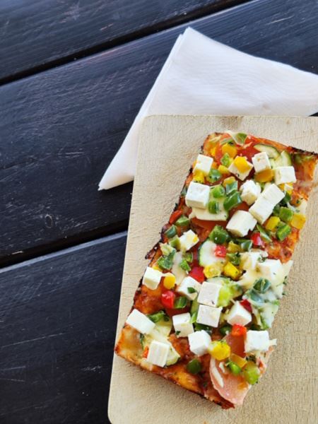 Focac.Vegetarisch Stück