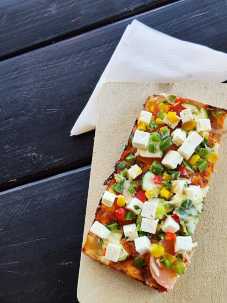 Focac.Vegetarisch Stück