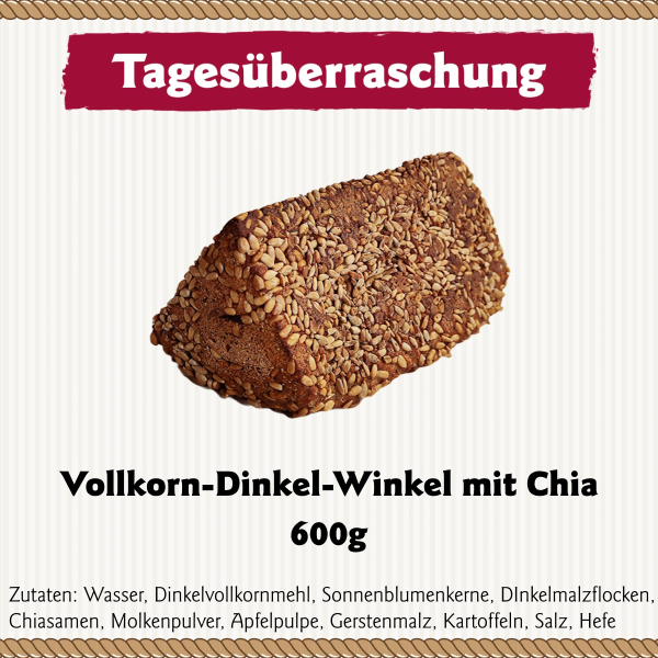 Vollkorn-Dinkel-Winkel 600g